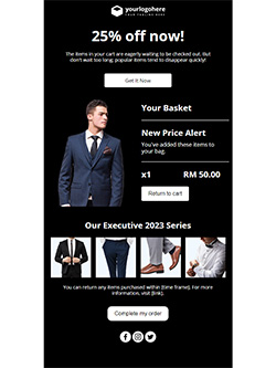Free email marketing templates for Fashion industry